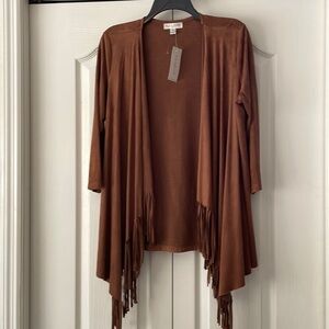 STUDIO JPR M suede looking open jacket.